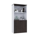 Ver imagem 5 de Armário Alto Estante com 2 Portas 160cm x 80cm x 42cm Branco/Terracota
