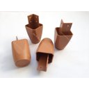 Ver imagem 3 de Kit com 6 Pés para Multiusos Guarda Roupas 7cm Mari Caramelo