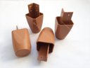 Ver imagem 3 de Kit com 6 Pés para Multiusos Guarda Roupas 7cm Mari Caramelo