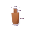 Ver imagem 2 de Kit com 6 Pés para Multiusos Guarda Roupas 7cm Mari Caramelo