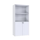 Ver imagem 3 de Armário Alto Estante com 2 Portas 160cm x 80cm x 42cm Branco