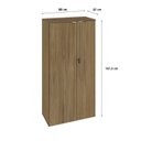 Ver imagem 4 de Armário Alto Fechado com 2 Portas 161,5cm x 80 x 42cm Marrom/Vermont Oak/Branco