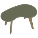 Ver mais imagens de Mesa de Centro Orgânica 90cm para Sala Cassia Menta A09 - Mpozenato