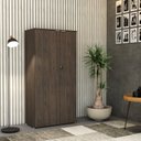 Ver imagem 7 de Armário Alto Fechado com 2 Portas 161,5cm x 80cm x 42cm Marrom/Terracota/Branco