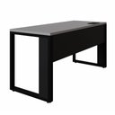 Ver imagem 5 de Mesa de Escritório Retangular Plataforma de Trabalho Moderno MDP 120cm Cinza Sagrado com Preto F5