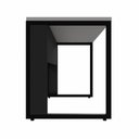 Ver imagem 2 de Mesa de Escritório Retangular Plataforma de Trabalho Moderno MDP 120cm Cinza Sagrado com Preto F5