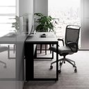 Ver imagem 6 de Mesa de Escritório Retangular Plataforma de Trabalho Moderno MDP 120cm Cinza Sagrado com Preto F5