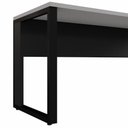 Ver imagem 7 de Mesa de Escritório Retangular Plataforma de Trabalho Moderno MDP 120cm Cinza Sagrado com Preto F5
