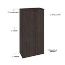 Ver imagem 6 de Armário Alto Fechado com 2 Portas 161,5cm X 80cm X 42cm