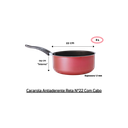 Ver imagem 6 de Transforme Suas Refeições com a Caçarola Antiaderente Nº22 com Tampa de Vidro e Cabo de Baquelite Lu