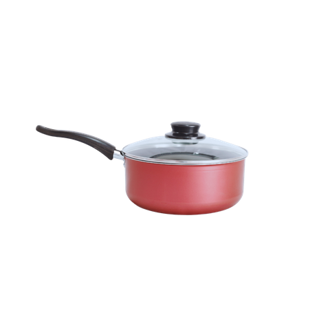 Transforme Suas Refeições com a Caçarola Antiaderente Nº22 com Tampa de Vidro e Cabo de Baquelite Lu