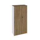 Ver imagem 3 de Armário Alto Fechado com 2 Portas 161,5cm x 80cm x 42cm Branco/Vermont Oak