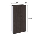 Ver imagem 4 de Armário Alto Fechado com 2 Portas 161,5cm x 80cm x 42cm Branco/Terracota