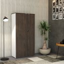 Ver imagem 7 de Armário Alto Fechado com 2 Portas 161,5cm x 80cm x 42cm Branco/Terracota