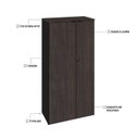 Ver imagem 6 de Armário Alto Fechado com 2 Portas 161,5cm X 80cm X 42cm