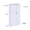 Ver imagem 6 de Armário Alto Fechado com 2 Portas 161,5cm X 80cm X 42cm