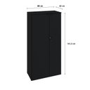Ver imagem 4 de Armário Alto Fechado com 2 Portas 161,5cm x 80cm x 42cm Preto