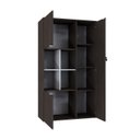 Ver imagem 2 de Armário Alto com Nicho e 3 Portas 161,5cm x 90cm x 42cm Branco/Terracota