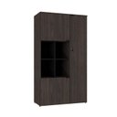 Ver imagem 3 de Armário Alto com Nicho e 3 Portas 161,5cm x 90cm x 42cm Marrom/Terracota/Preto
