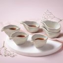 Ver imagem 3 de Conjunto com 6 Molheiras Oval Orgânico Latte 8x6cm 40ml