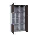 Ver imagem 2 de Armário Alto com Nicho e 3 Portas 161,5cm x 90cm x 42cm Branco/Terracota
