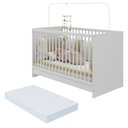 Ver imagem 1 de Berço 3 em 1 com Colchão Incluso Multimóveis MP4394