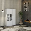 Ver imagem 7 de Armário Alto com Nicho e 3 Portas 161,5cm x 90cm x 42cm Branco