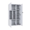 Ver imagem 2 de Armário Alto com Nicho e 3 Portas 161,5cm x 90cm x 42cm Branco