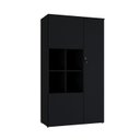 Ver imagem 3 de Armário Alto com Nicho e 3 Portas 161,5cm x 90cm x 42cm Preto