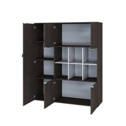 Armário Alto com Nichos e 5 Portas 161,5cm X 135cm X 42cm - 2