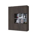 Ver imagem 5 de Armário Alto com Nichos e 5 Portas 161,5cm x 135cm x 42cm Branco/Terracota