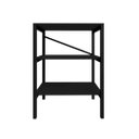 Ver imagem 3 de Multiuso Slim Industrial Aço Prateleiras MDF Ideal para Bebedouro Preto