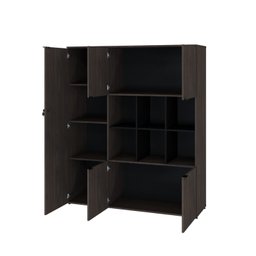Armário Alto com Nichos e 5 Portas 161,5cm X 135cm X 42cm - 2