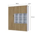 Ver imagem 4 de Armário Alto com Nichos e 5 Portas 161,5cm X 135cm X 42cm
