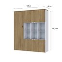 Ver imagem 4 de Armário Alto com Nichos e 5 Portas 161,5cm X 135cm X 42cm