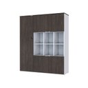 Ver imagem 3 de Armário Alto com Nichos e 5 Portas 161,5cm x 135cm x 42cm Branco/Terracota