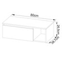 Ver imagem 2 de Gabinete Suspenso Para Banheiro 1 Porta Bn3601 Branco