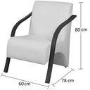Ver imagem 2 de Kit 3 Poltronas 1 Lugar Vênus Suede Grafite