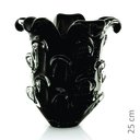 Ver imagem 2 de Vaso Em Cristal Murano Preto - São Marcos 25Cm
