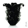 Vaso Em Cristal Murano Preto - São Marcos 25Cm - 2
