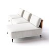 Sofá Dream Box Chaise 2,40m em Boucle Alaska Natural e Corino Durango Terracota - Home Mobily - 6