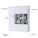 Ver imagem 6 de Armário Alto com Nichos e 5 Portas 161,5cm X 135cm X 42cm