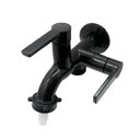 Ver imagem 5 de Torneira Pia Cozinha Jardim Tanque Máquina 2 Saídas Abs 1/4v Preto