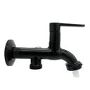 Ver imagem 3 de Torneira Pia Cozinha Jardim Tanque Máquina 2 Saídas Abs 1/4v Preto