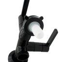 Ver imagem 6 de Torneira Pia Cozinha Jardim Tanque Máquina 2 Saídas Abs 1/4v Preto