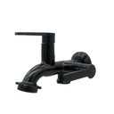 Ver imagem 1 de Torneira Pia Cozinha Jardim Tanque Máquina 2 Saídas Abs 1/4v Preto