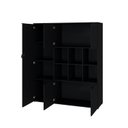 Ver imagem 2 de Armário Alto com Nichos e 5 Portas 161,5cm x 135cm x 42cm Preto