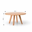 Ver imagem 3 de Mesa de Centro Sabrina 30cm x 60cm Bege