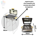 Ver imagem 2 de Churrasqueira Alta a Bafo Portátil