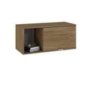 Ver imagem 5 de Armário Aéreo com Nicho e Porta Basculante 35cm x 80cm x 35cm Marrom/Vermont Oak _ Branco